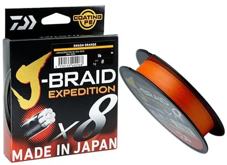 Daiwa Treccia J-BRAID EXPEDITION X8 SMASH ORANGE 150 MT