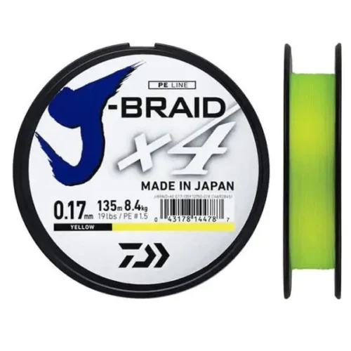 Daiwa Treccia BOB J BRAID X4 135 MT YELLOW
