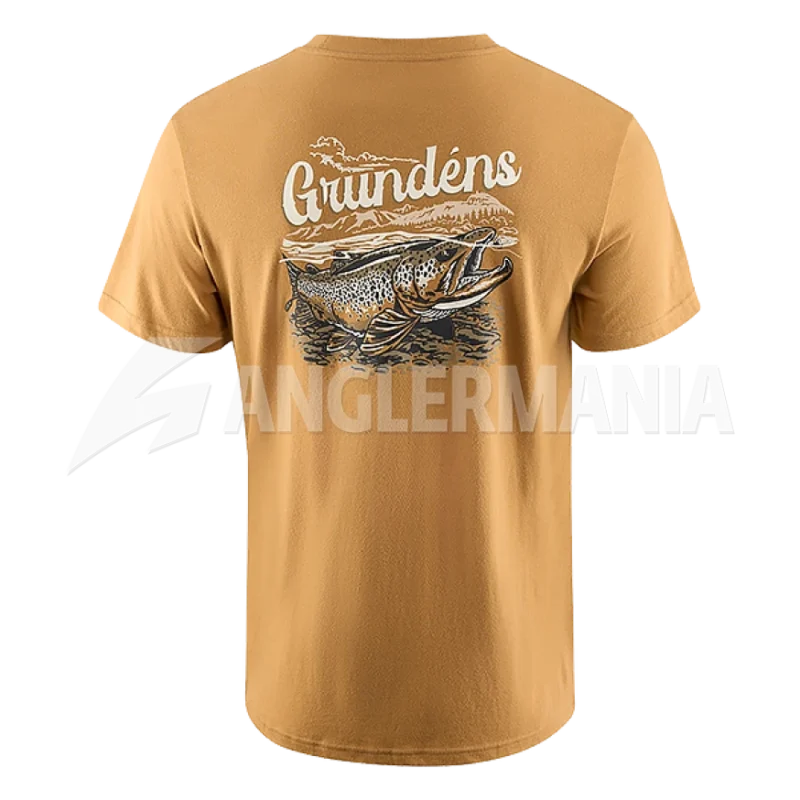 Grundens Leroy Brown SS T-Shirt Whiskey