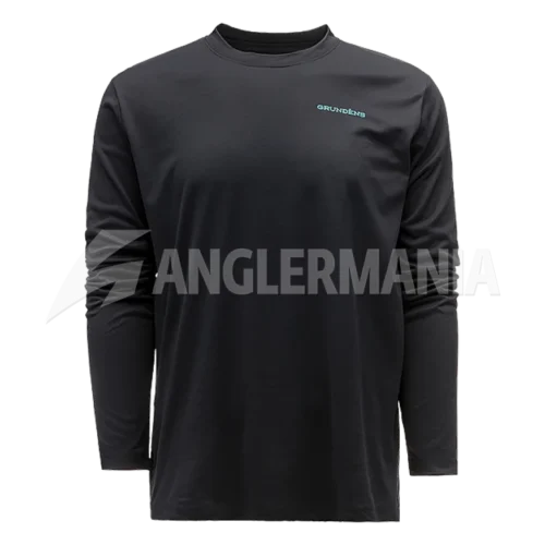 Grundens Bass Popper LS Tech Tee Black