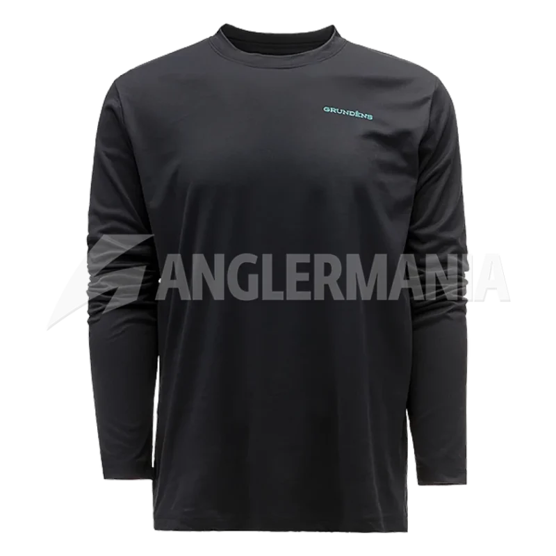 Grundens Bass Popper LS Tech Tee Black
